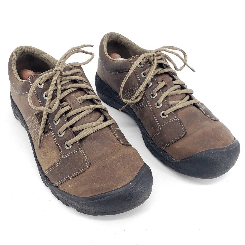 KEEN Mens Austin Oxfords Shoes Brown Lace Up 12
